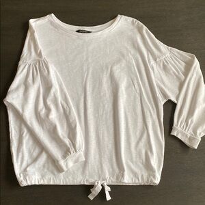 Banana republic balloon-sleeve cropped top